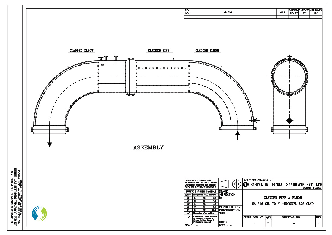 Cladded Pipe & Elbow